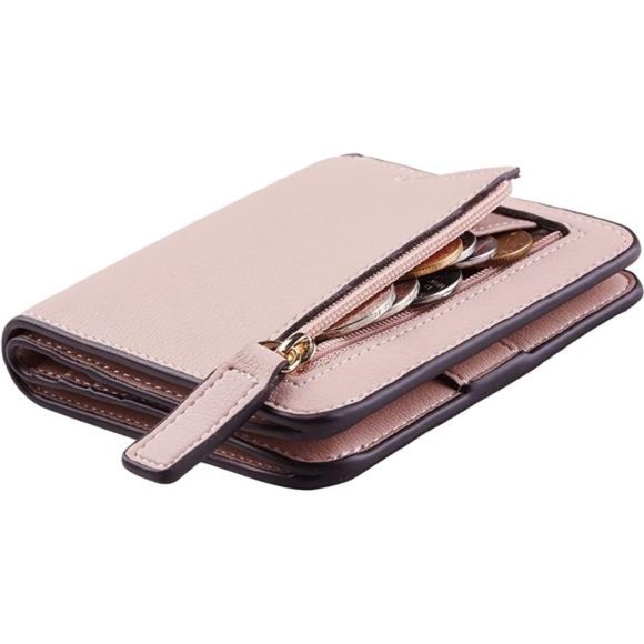 Womens Rfid Blocking Small Compact Bifold Luxury Genuine Leather Pocket Wallet - Picture 1 of 6